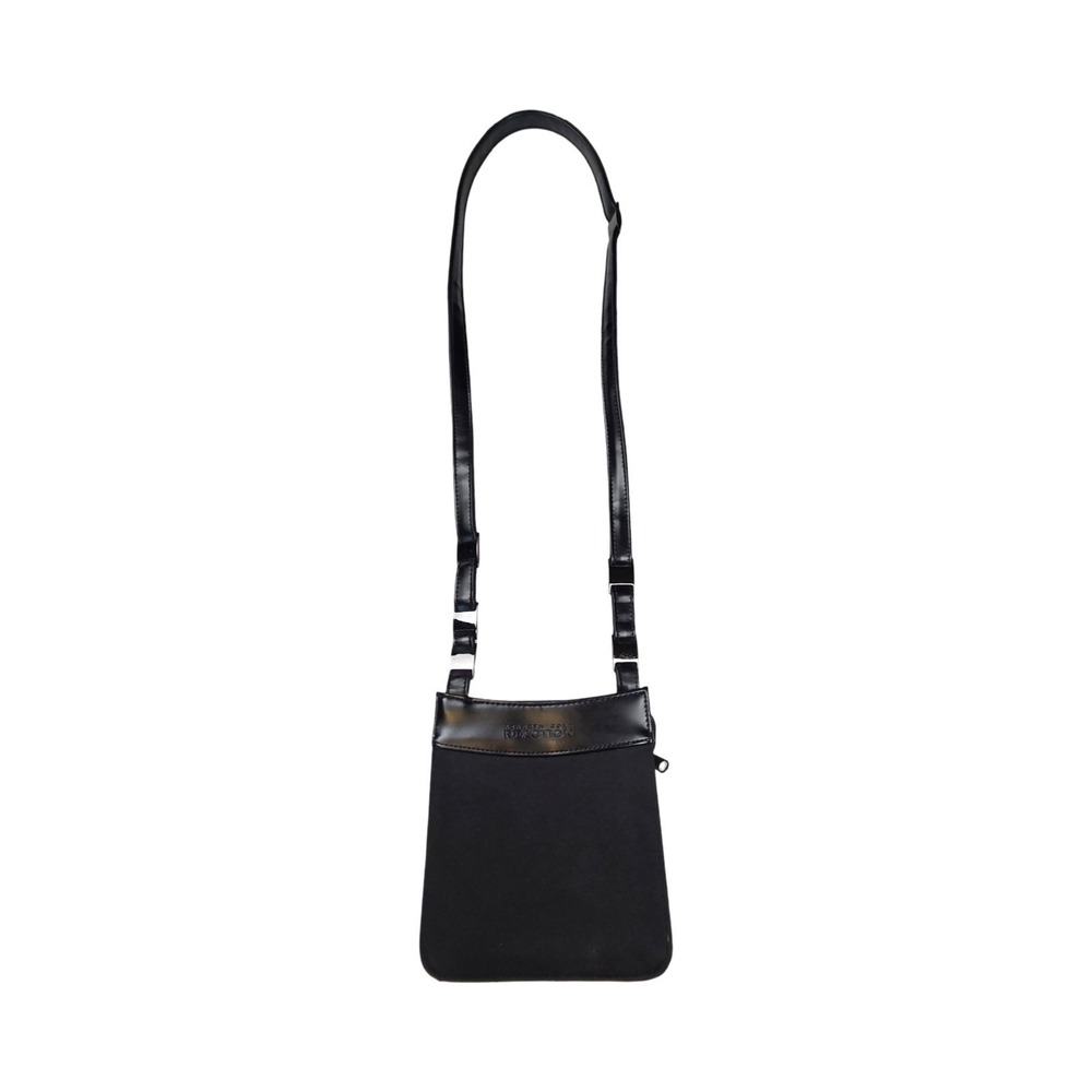 Kenneth Cole Reaction Black Nylon Crossbody Bag Slim Travel Messenger Purse